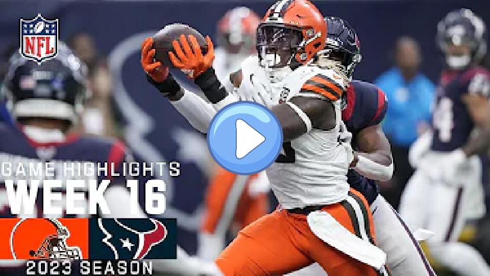 Video thumb: Cleveland Browns vs. Houston Texans | 2023 Week 16 Game Highlights