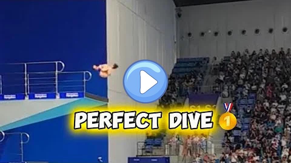 Video thumb: Splashless Perfect Dive by Quan Hong Chan at the Asian Games.