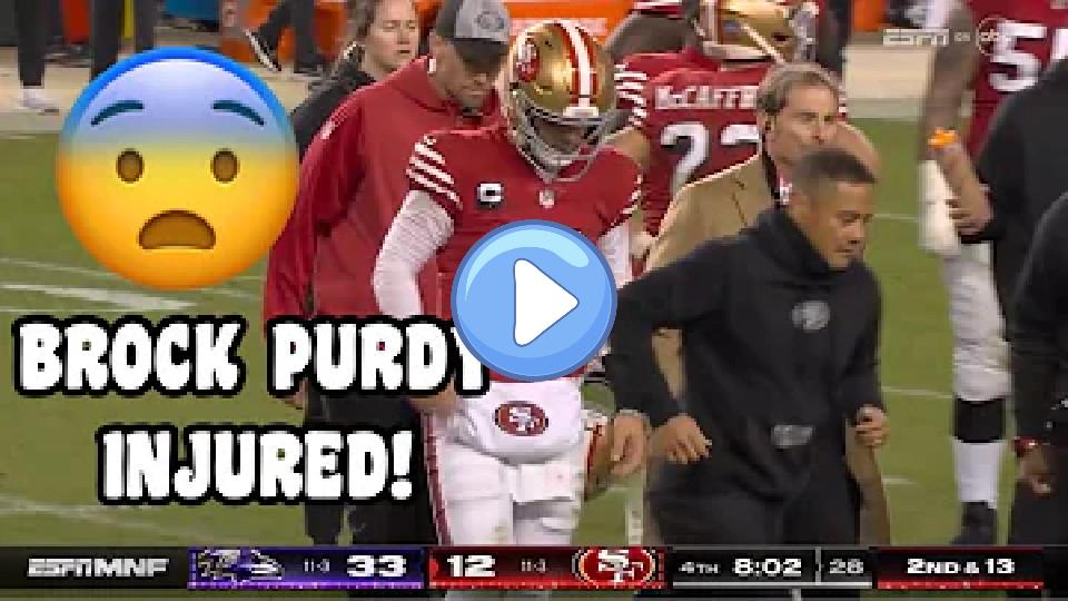 Video thumb: Brock Purdy Injury vs. Ravens 😰 | Ravens vs. 49ers 2023 Highlights