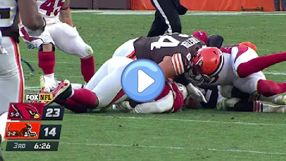 Video thumb: Baker Mayfield Full Injury Sequence vs. the Cardinals