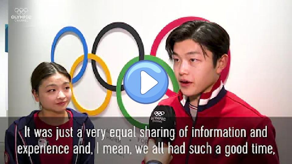 Video thumb: Alex and Maia Shibutani Surprise Korean Students