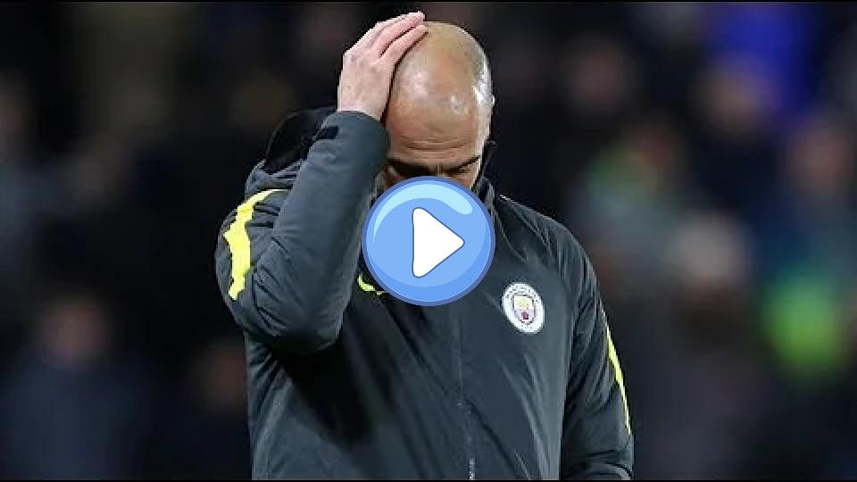 Video thumb: Pep Guardiola's reaction to Leroy Sane's injury