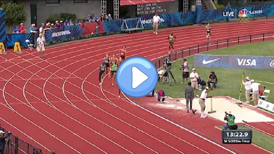 Video thumb: Olympic Track and Field Trials | 41-Year-Old Bernard Lagat Takes Thrilling 5,000-Meter Final