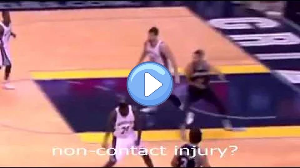 Video thumb: Marc Gasol injury - chop block.