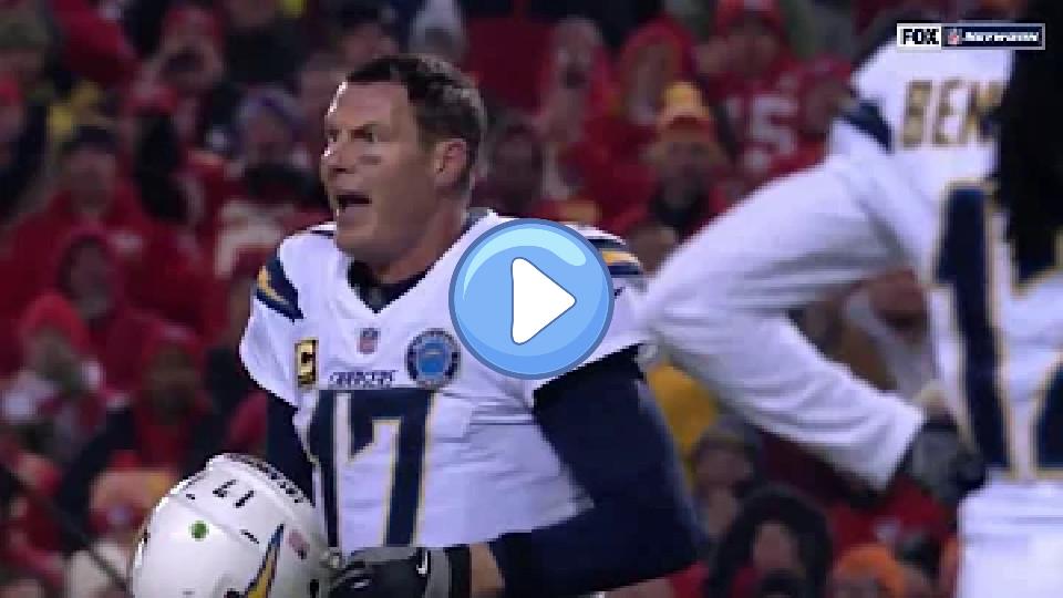 Video thumb: Philip Rivers Freaks Out After Helmet-to-Helmet Hit Doesn't Draw Penalty | Chargers vs. Chiefs