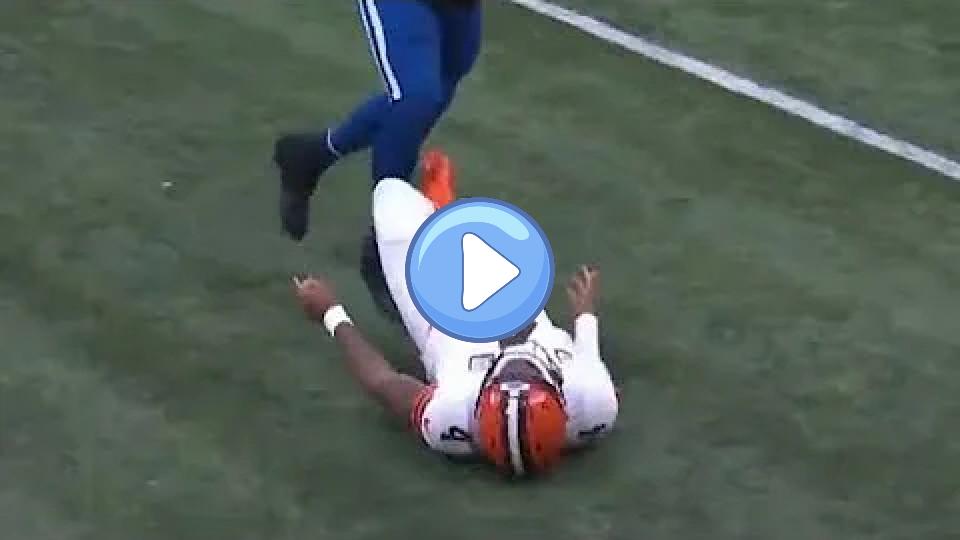 Video thumb: Deshaun Watson Suffers Scary Head Injury vs. Colts