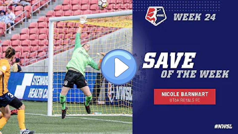 Video thumb: Week 24 Save of the Week | Nicole Barnhart, Utah Royals FC | NWSL 2018