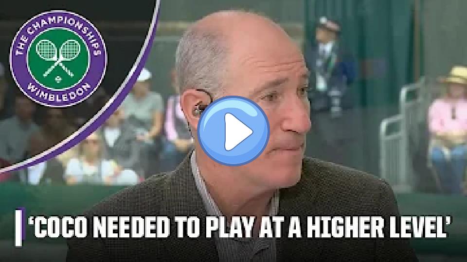 Video thumb: Brad Gilbert reveals what went wrong in Coco Gauff's upset loss to Emma Navarro | Wimbledon on ESPN