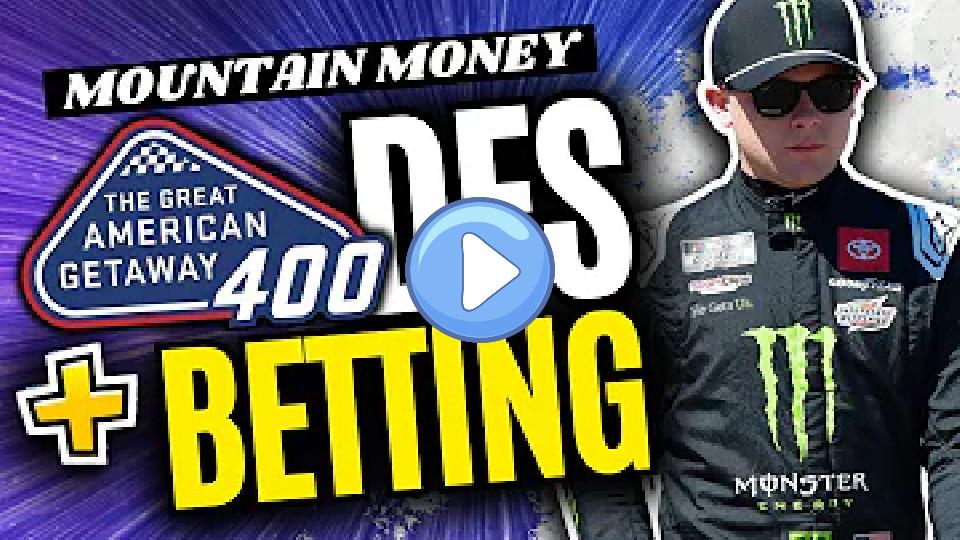 Video thumb: The Great American Getaway 400 | NASCAR Betting Picks + DFS Tiers 2024