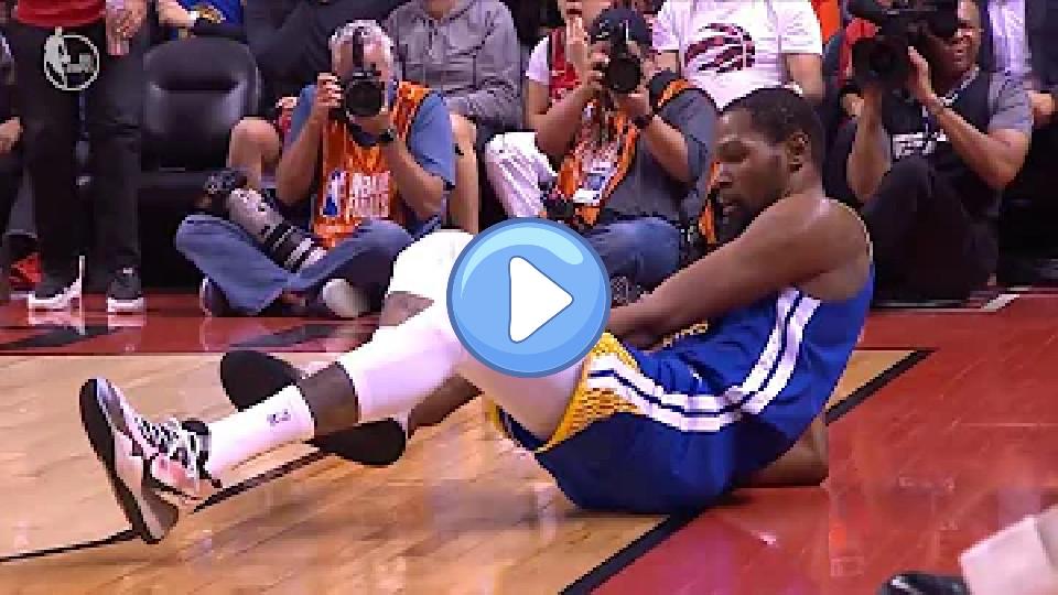 Video thumb: Kevin Durant Achilles Injury - Game 5 | Warriors vs. Raptors | 2019 NBA Finals