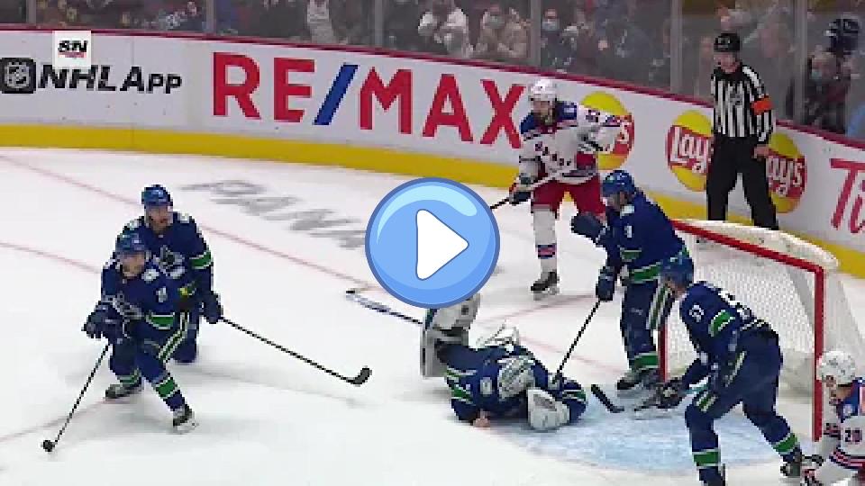 Video thumb: Demko keeps it tied with a Save of the Year candidate.