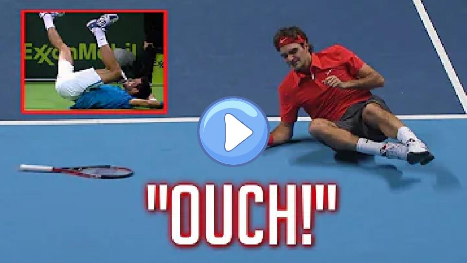 Video thumb: When Tennis Players Fall: Painful Moments