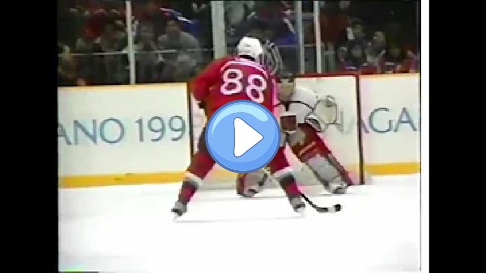 Play video: Did Hašek stop Lindros in the shootout? (Nagano Olympics 1998, Semi-Final, Czech Republic vs. Canada) Video thumb: Did Hašek stop Lindros in the shootout? (Nagano Olympics 1998, Semi-Final, Czech Republic vs. Canada)