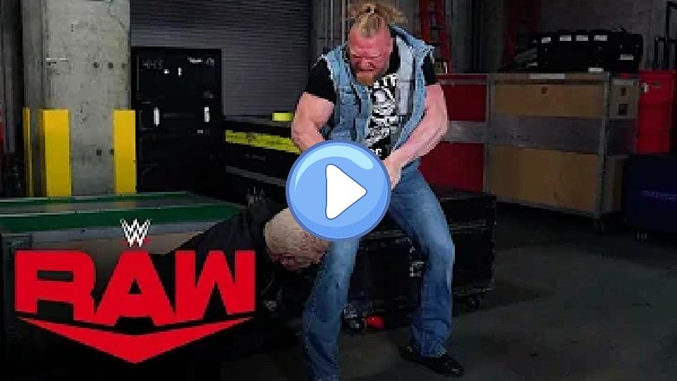 Video thumb: Brock Lesnar injures Cody Rhodes in a backstage sneak attack: Raw highlights, May 22, 2023