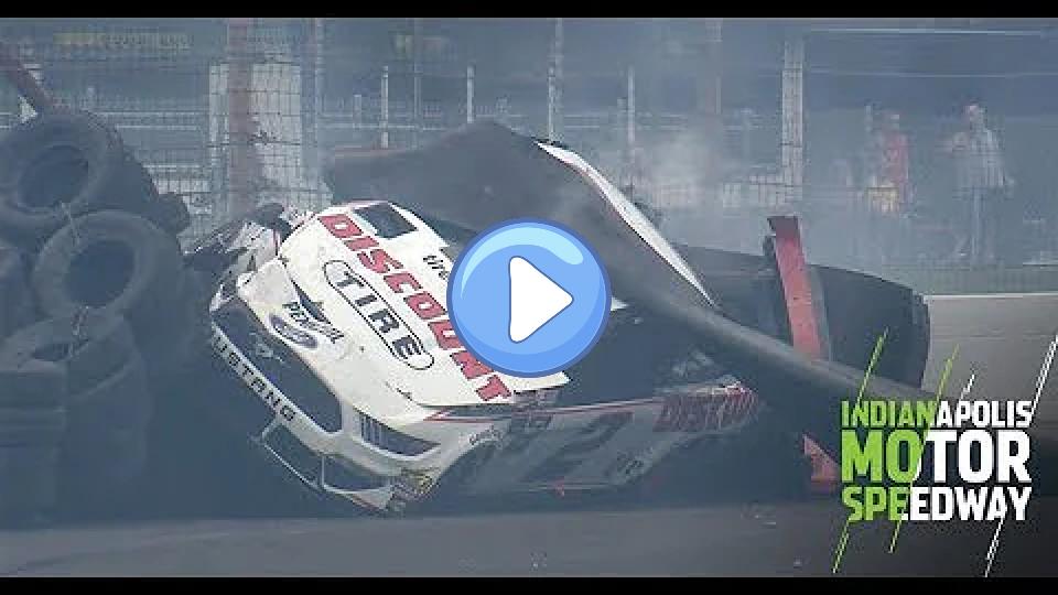 Play video: Brad Keselowski and Erik Jones damage cars in major wreck: Monster Energy Series at Indianapolis Video thumb: Brad Keselowski and Erik Jones damage cars in major wreck: Monster Energy Series at Indianapolis