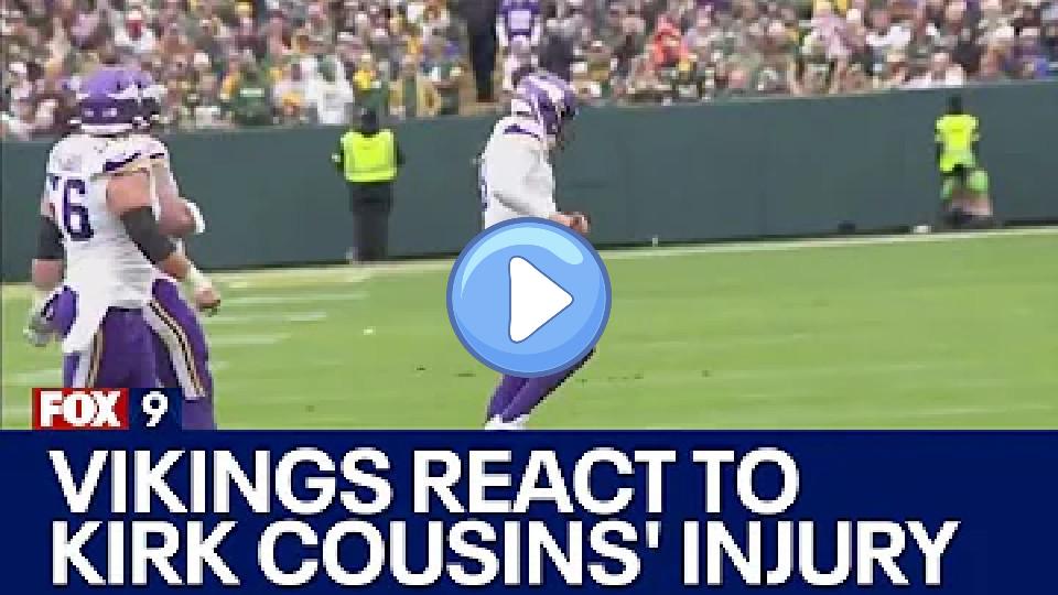 Video thumb: Vikings React to Kirk Cousins' Injury