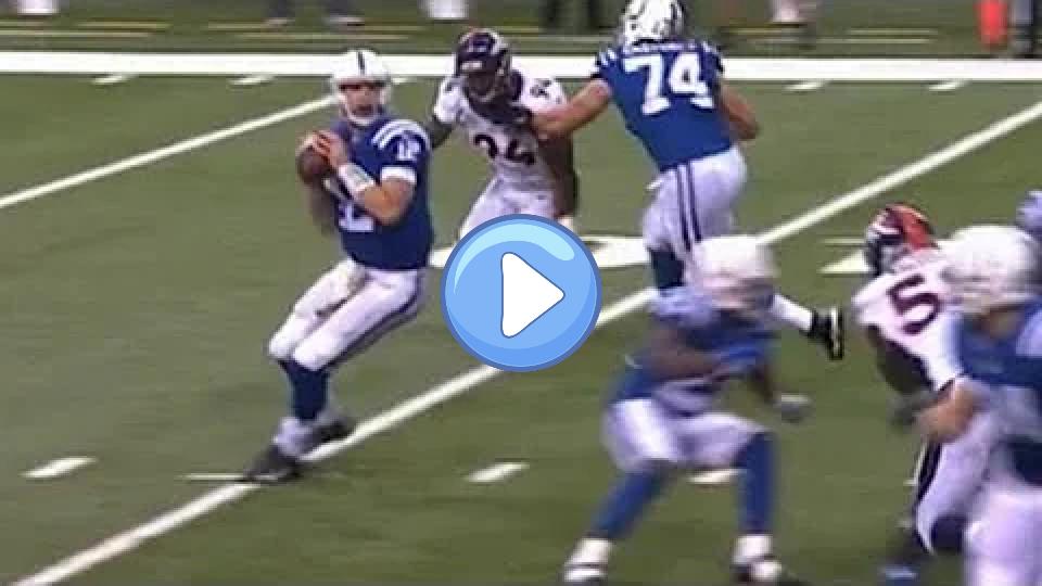 Video thumb: Andrew Luck's Kidney Injury vs. Broncos 2015: 4th Quarter Scramble Run Takes Big Hit