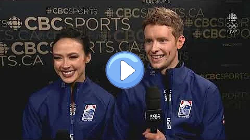 Video thumb: Madison Chock and Evan Bates - World Championships 2024: Post-FD Interview