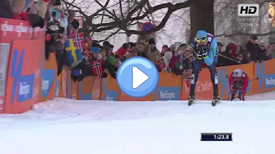 Video thumb: Men's Sprint Finale Drammen 2013 - Petter Northug Knockout
