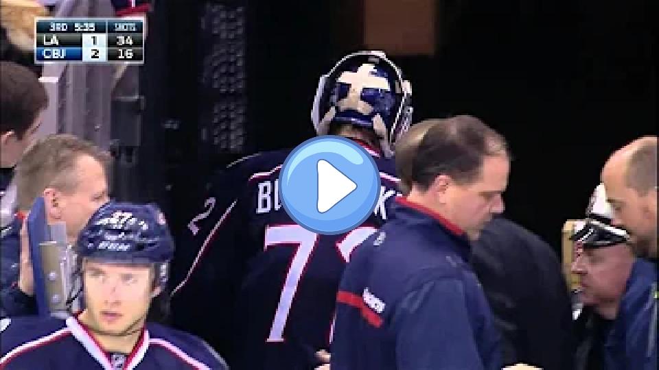 Video thumb: Gotta See It: Bobrovsky forced to leave due to injury