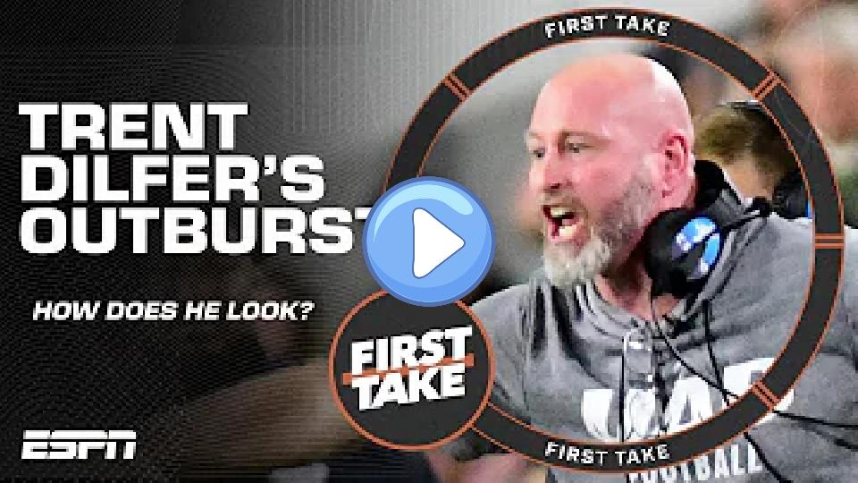 Video thumb: Stephen A. reacts to Trent Dilfer's viral sideline outburst | First Take