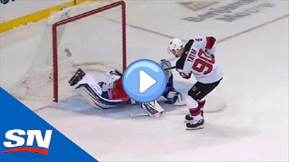 Video thumb: Alexandar Georgiev Robs Tomáš Tatar With Acrobatic Save In Shootout