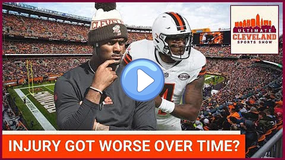 Play video: Browns QB Deshaun Watson's shoulder injury may have worsened over time | Tim Couch Video thumb: Browns QB Deshaun Watson's shoulder injury may have worsened over time | Tim Couch