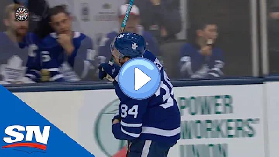 Video thumb: Maple Leafs' Auston Matthews leaves game with a shoulder injury