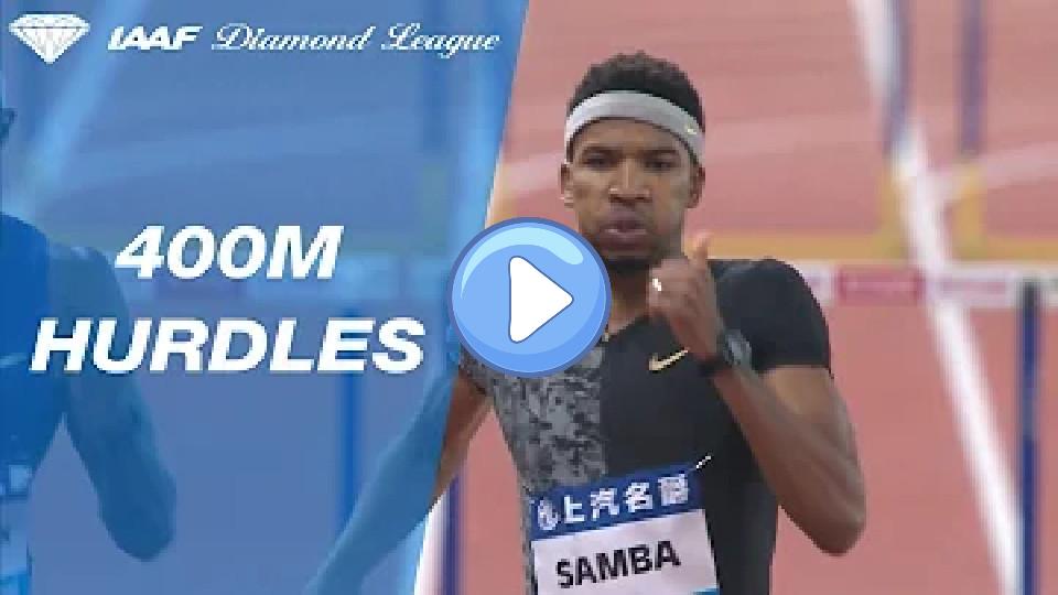 Video thumb: Abderrahman Samba wins the 400m hurdle showdown in Shanghai - IAAF Diamond League 2019