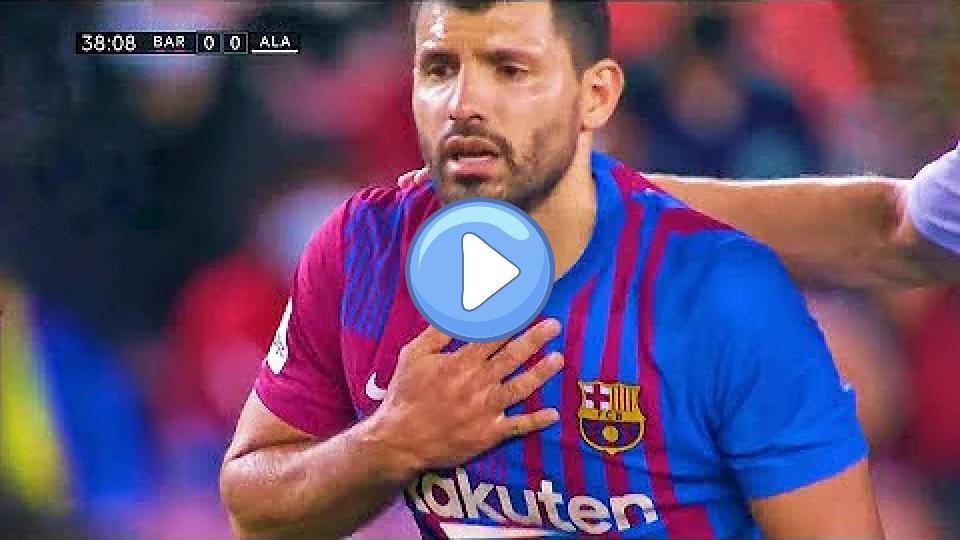 Video thumb: The moment Sergio Aguero got injured and was forced to retire from football