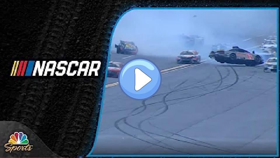 Video thumb: Brad Keselowski involved in Stage 3 crash at Talladega Superspeedway | Motorsports on NBC