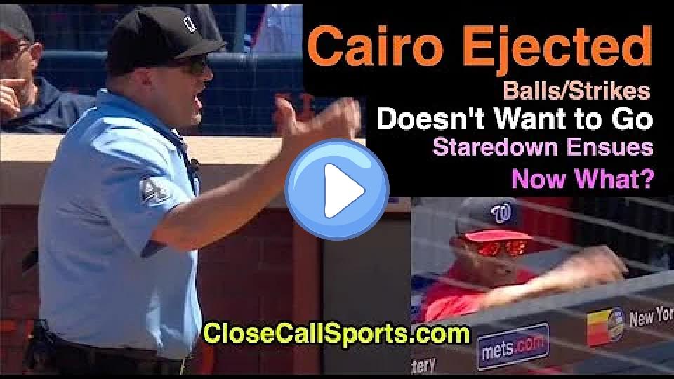 Video thumb: E109 - Miguel Cairo Ejected After Chad Fairchild's Strike and Bunt Attempt Calls