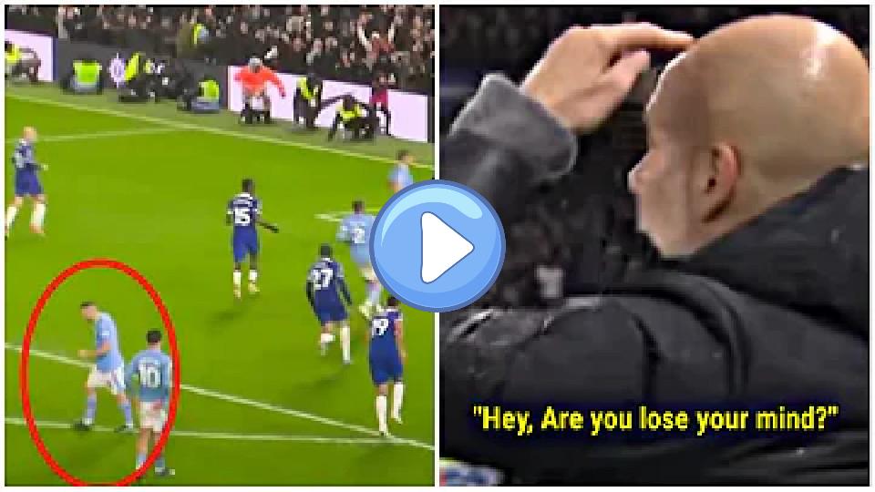 Video thumb: Pep Guardiola's reaction to Mateo Kovačić celebrating Cole Palmer's penalty 🤷‍♂️