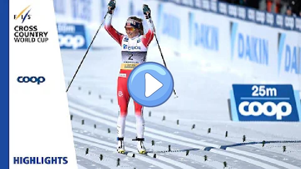 Video thumb: Highlights | Johaug Dominates the Opposition | Women's 30km MST | Oslo | FIS Cross Country