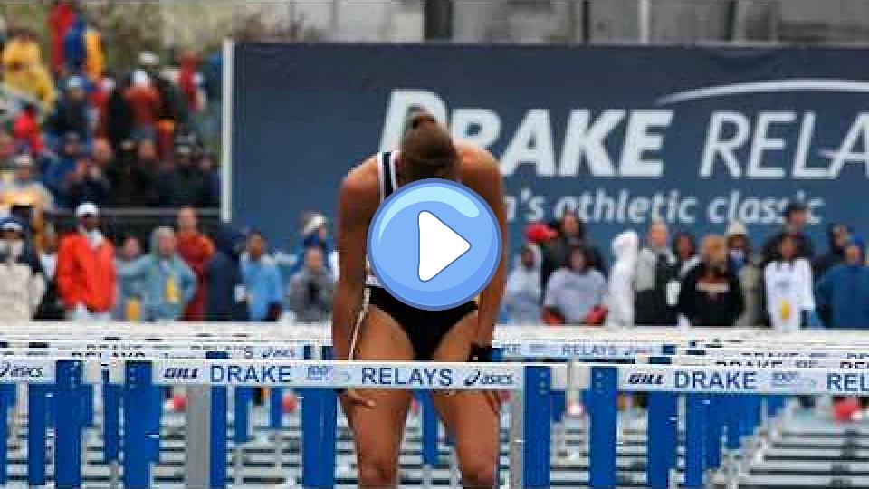 Video thumb: Lolo Jones suffers a hamstring injury at Drake Relays.