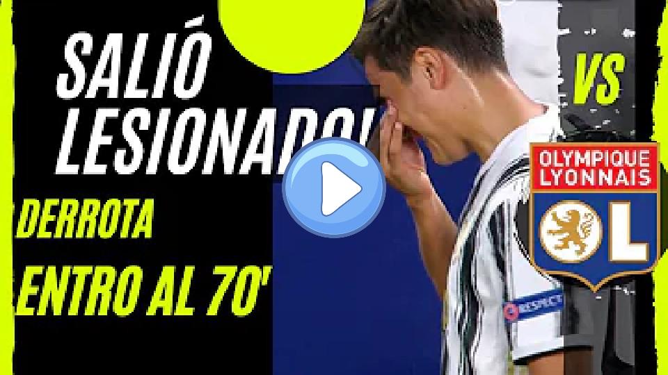 Video thumb: Paulo Dybala - INJURY - VS OLYMPIQUE DE LYON - 08/07/2020
