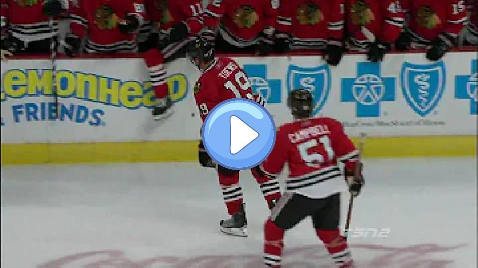 Video thumb: Mitchell Levels Toews - Canucks at Blackhawks - 10.21.09 - HD