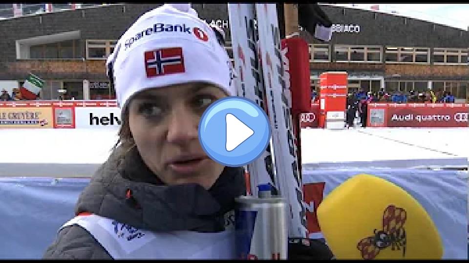 Play video: Heidi Weng completely exhausted at the finish: Video thumb: Heidi Weng completely exhausted at the finish: