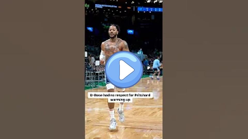 Video thumb: Derrick Rose showed no respect for Pritchard during warm-ups. #Celtics #NBA