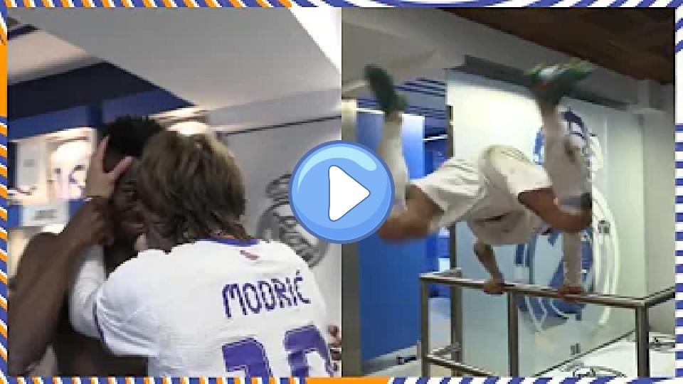 Video thumb: Modrić goes crazy after winning against PSG | Champions League