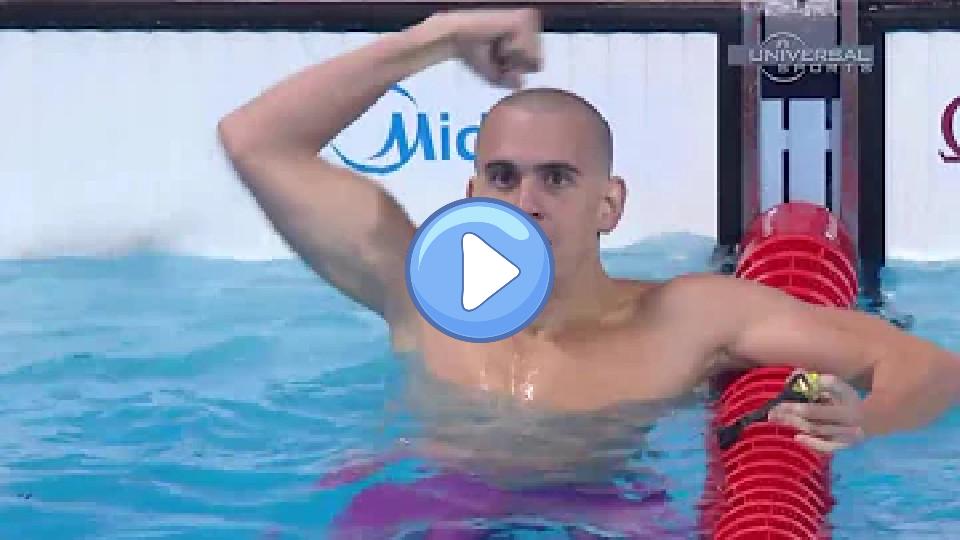 Video thumb: Laszlo Cseh Becomes 200m Fly Champion - Universal Sports