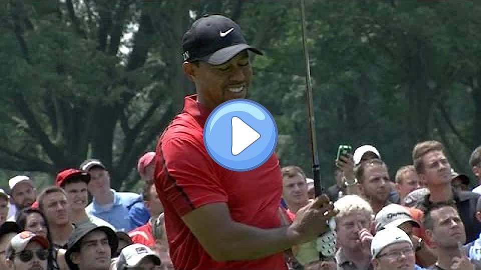 Video thumb: Tiger Woods withdraws from Bridgestone due to apparent injury