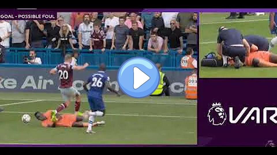 Video thumb: Édouard Mendy Foul | West Ham Missed Goal vs Chelsea September 3, 2022 | Wrong VAR Decision