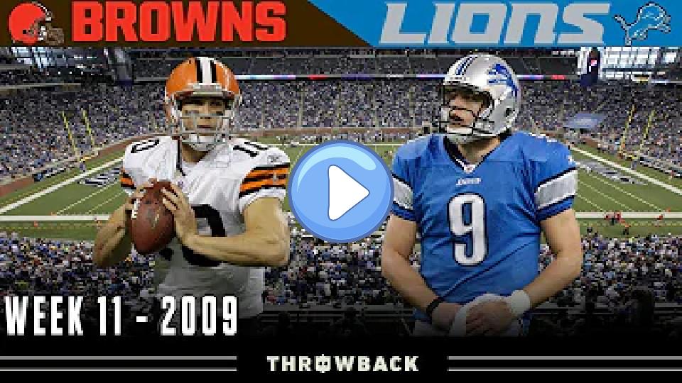 Video thumb: The Most Epic Unexpected Shootout! (Browns vs. Lions, 2009)