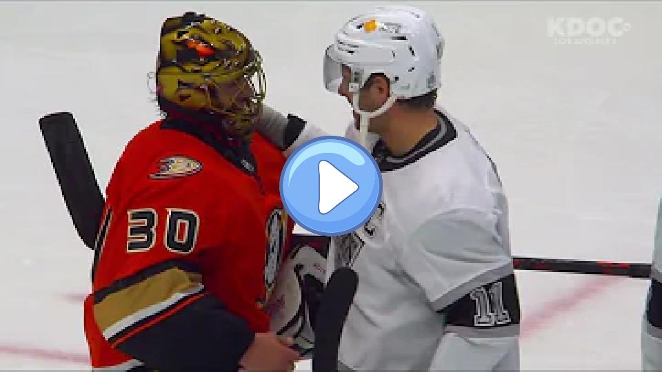 Video thumb: The LA Kings paid their respects to Ryan Miller after he played his last NHL game.