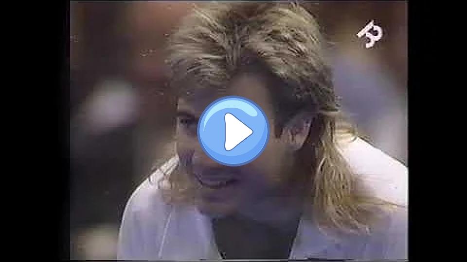 Play video: Boris Becker didn't like Andre Agassi's joke. The ending is the best. RR Master 1989. Video thumb: Boris Becker didn't like Andre Agassi's joke. The ending is the best. RR Master 1989.