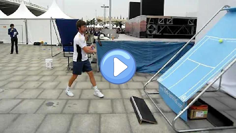 Video thumb: Juan Carlos Ferrero playing on the Tri-Tennis® wall
