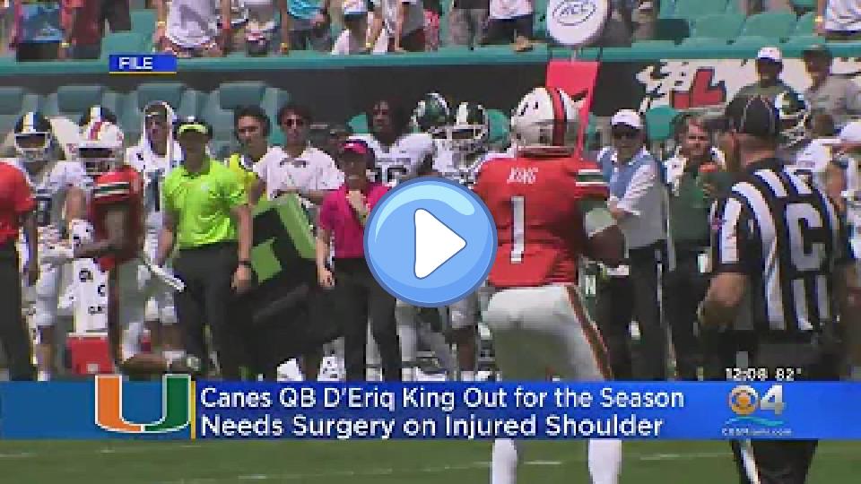 Video thumb: Miami Hurricanes QB D'Eriq King Out for Rest of Season