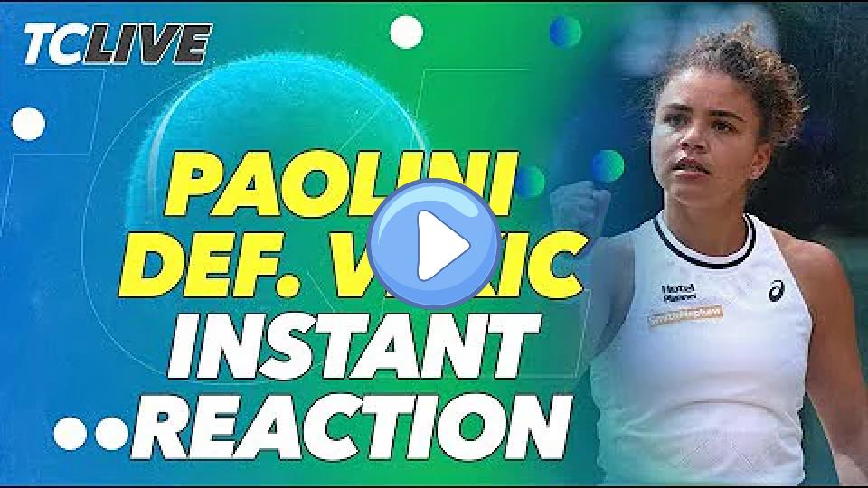 Video thumb: Jasmine Paolini Powers Past Vekic, Advances to First Wimbledon Final | Tennis Channel Live