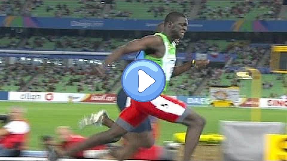 Video thumb: 18-year-old Kirani James outruns Merritt to win the 400m World Championship - from Universal Sports